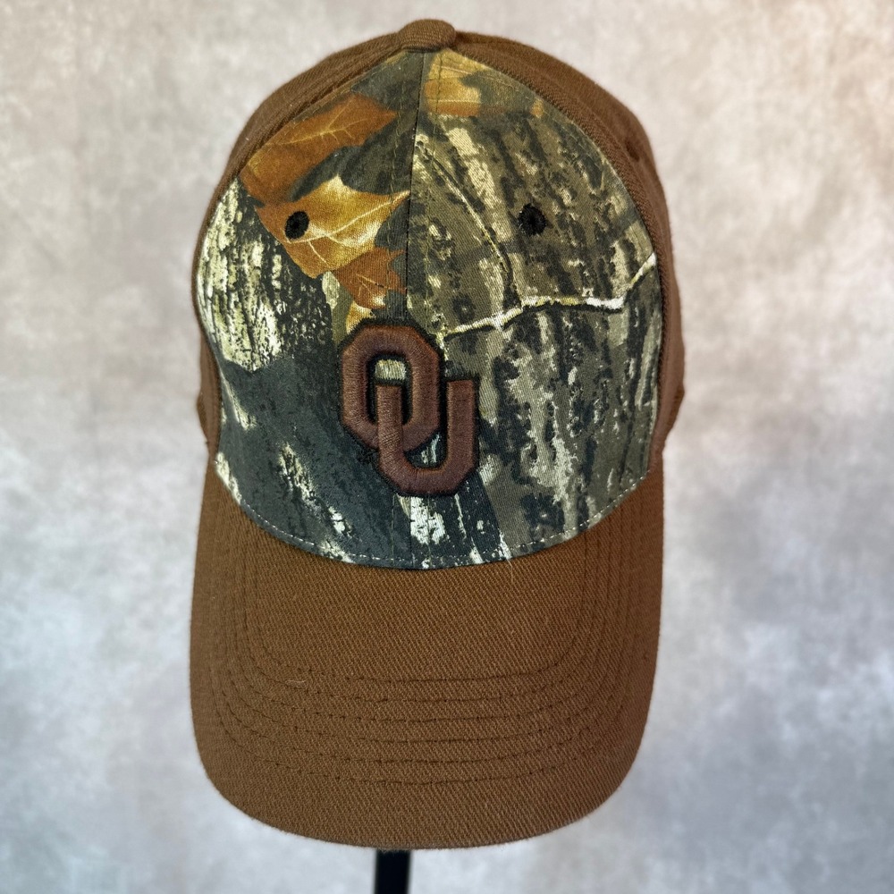 Oklahoma Sooners Top Of The World Hat Men OS Brown Camo Embroidered NCAA Outdoor